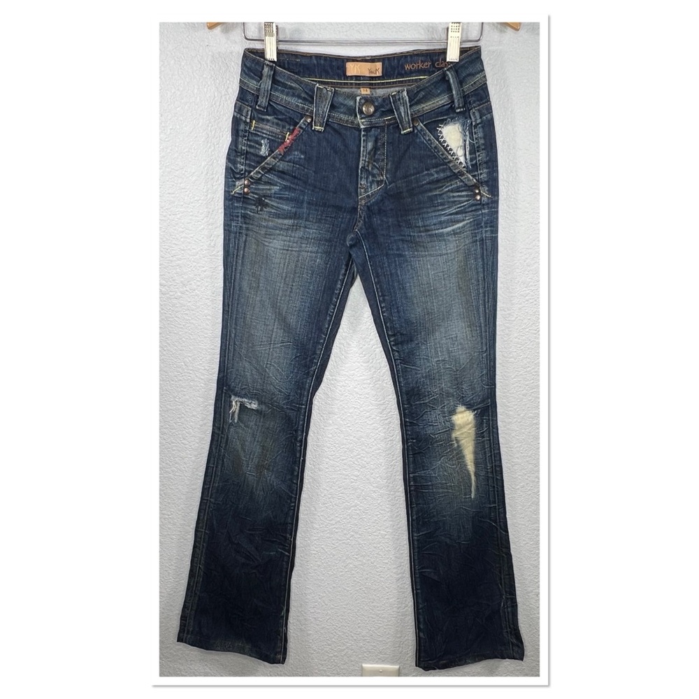 Yanuk Worker 100% Cotton Worker Classic Boot Cut Jeans Sz 24